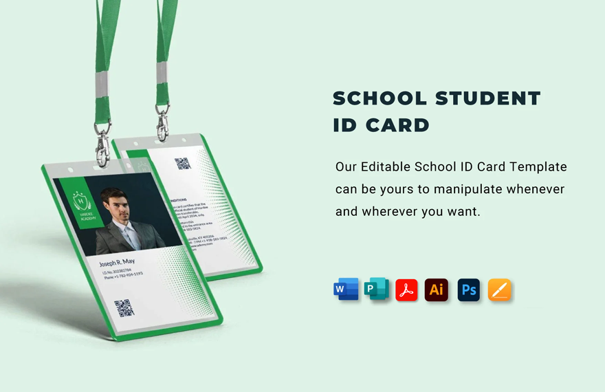 School Student ID Card Template
