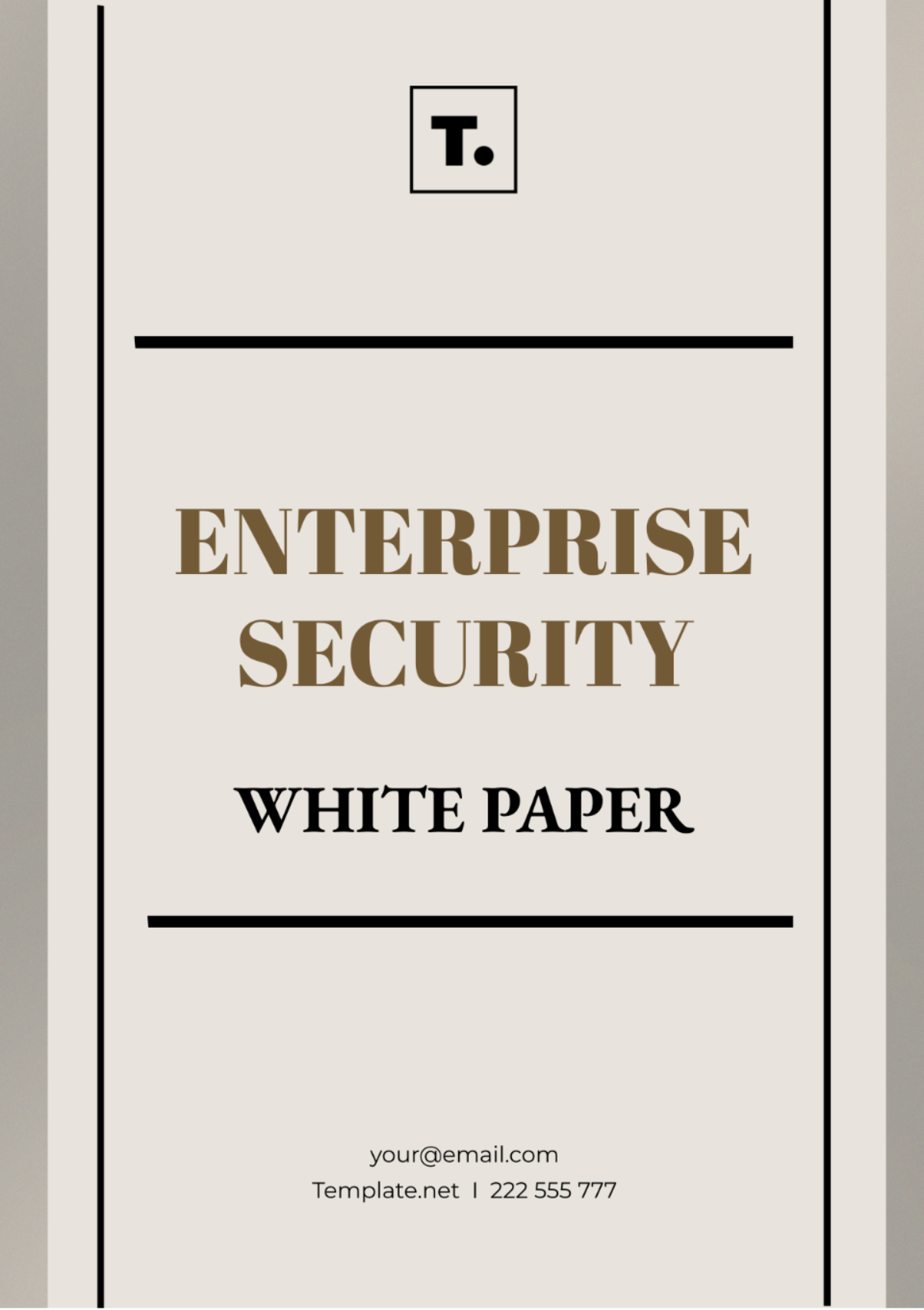Enterprise Security White Paper Template