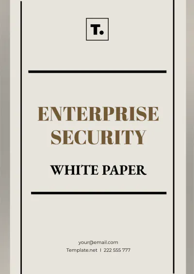 Free Enterprise Security White Paper Template to Edit Online