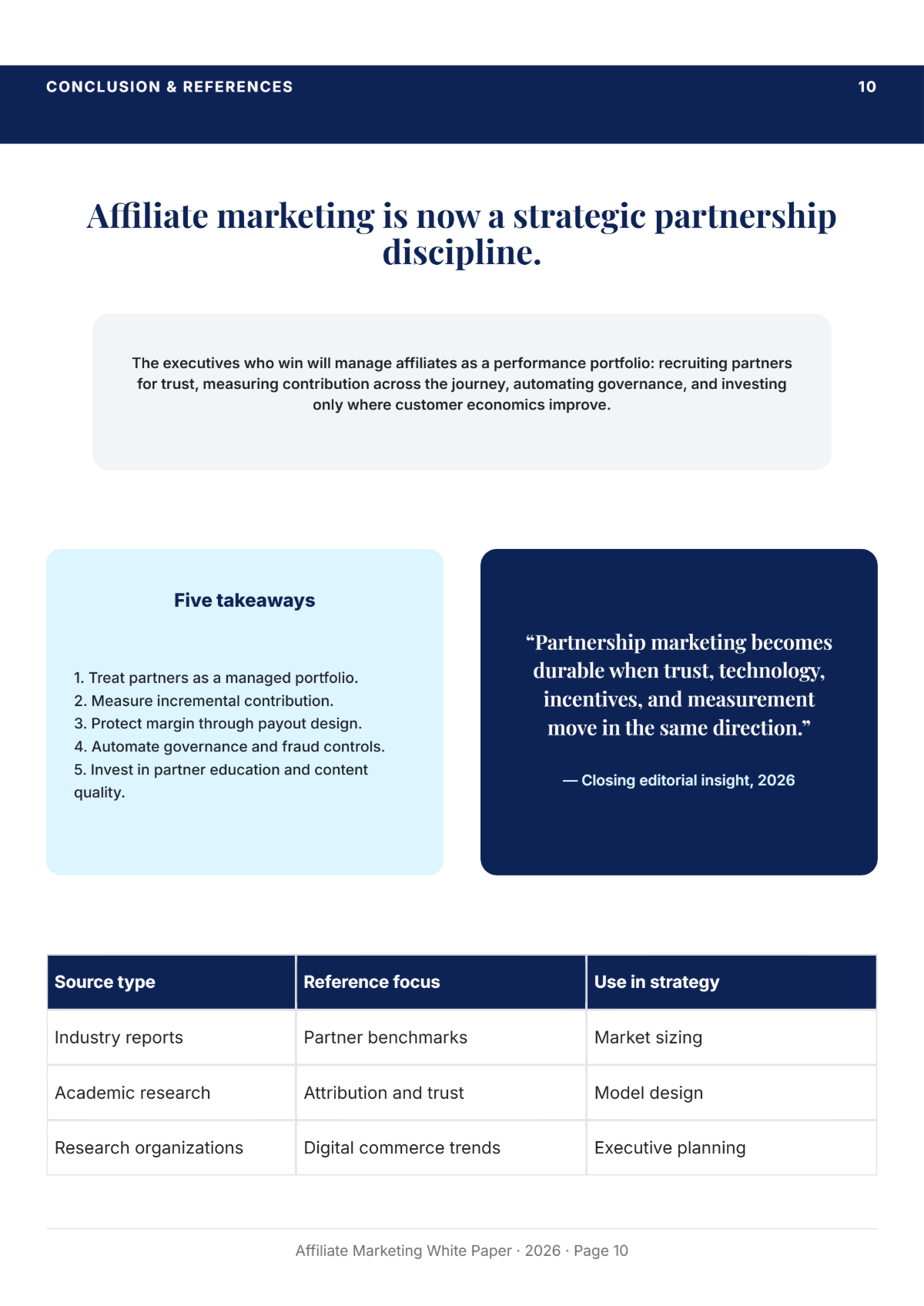 Free Affiliate Marketing White Paper Template to Edit Online