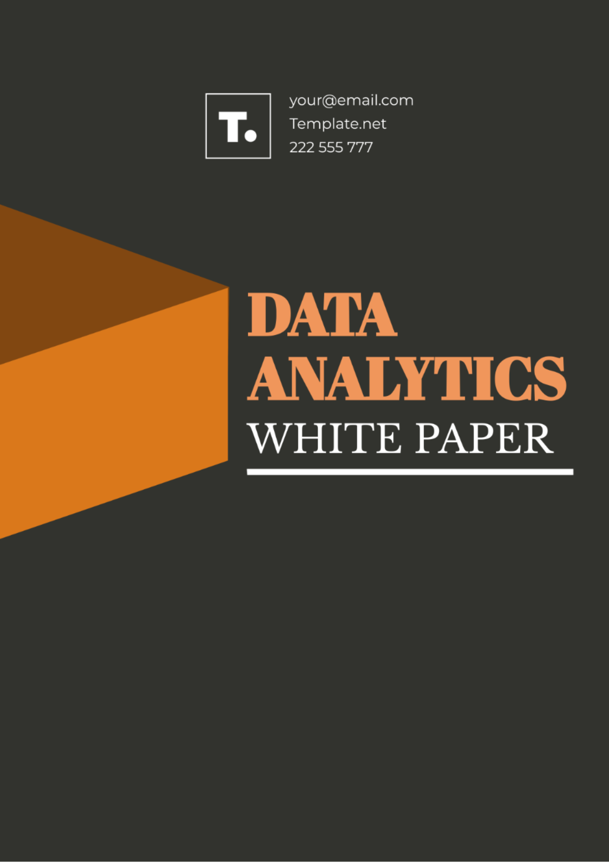 Data Analytics White Paper Template