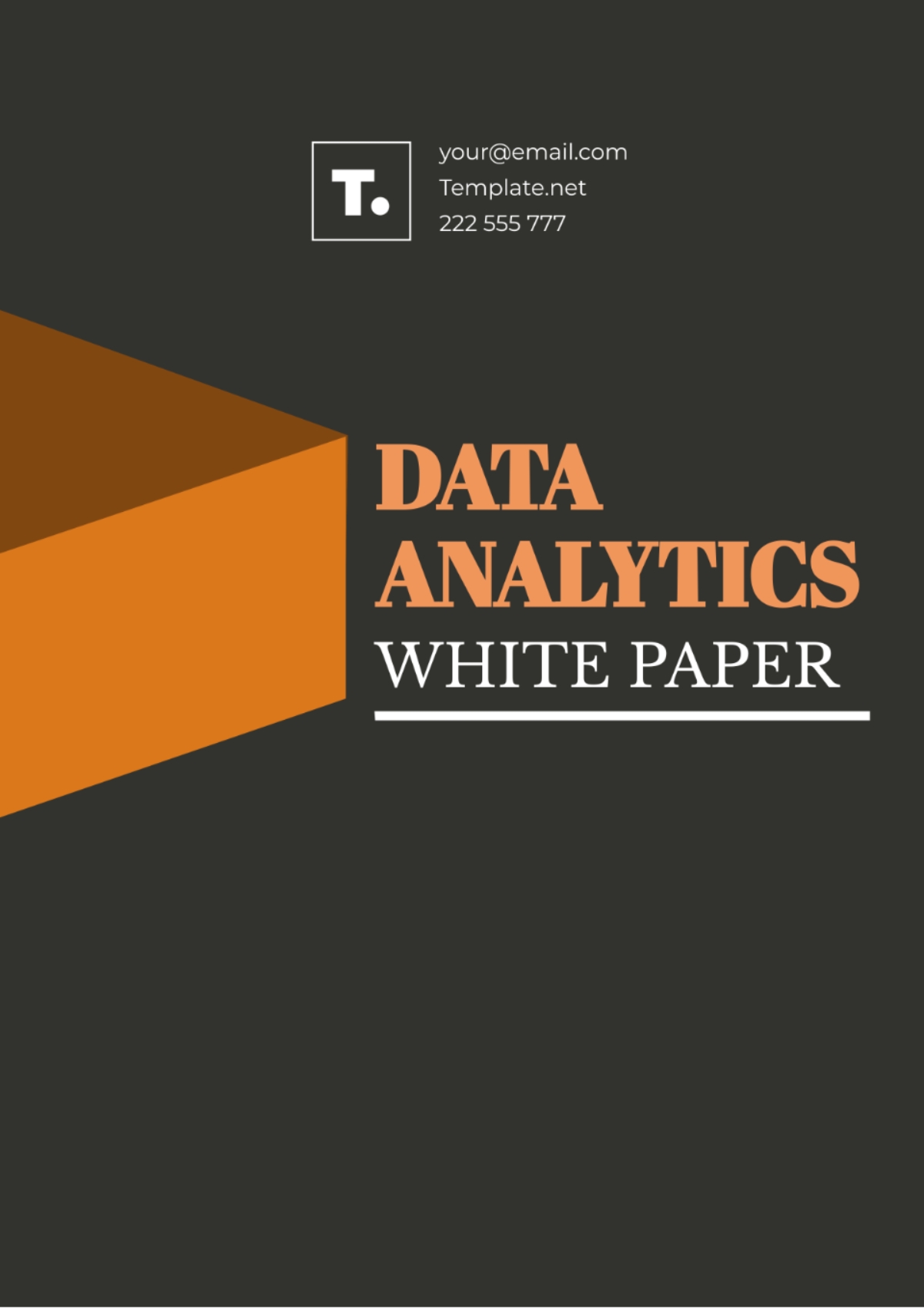 Data Analytics White Paper Template - Edit Online & Download