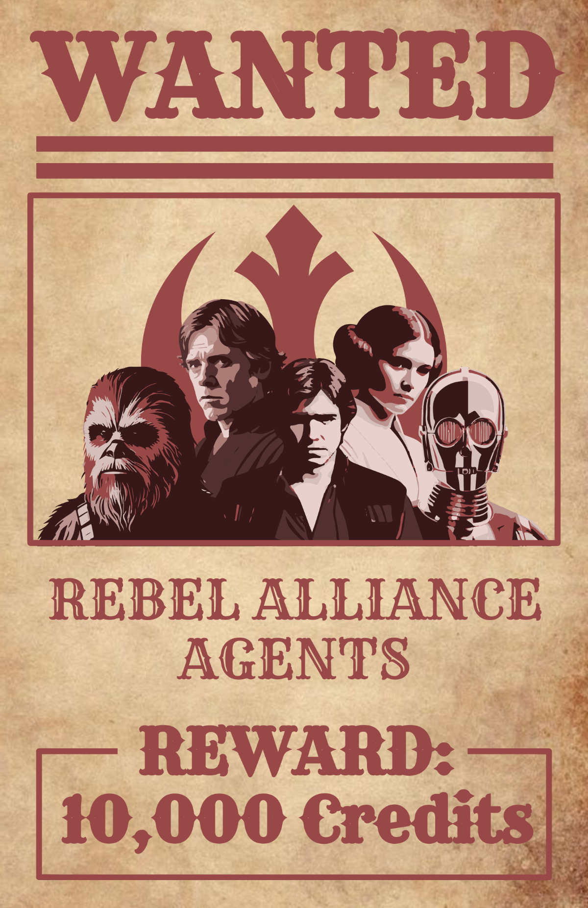 Free Star Wars Vintage Poster Template