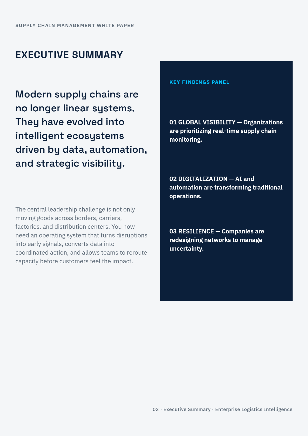 Free Supply Chain Management White Paper Template to Edit Online