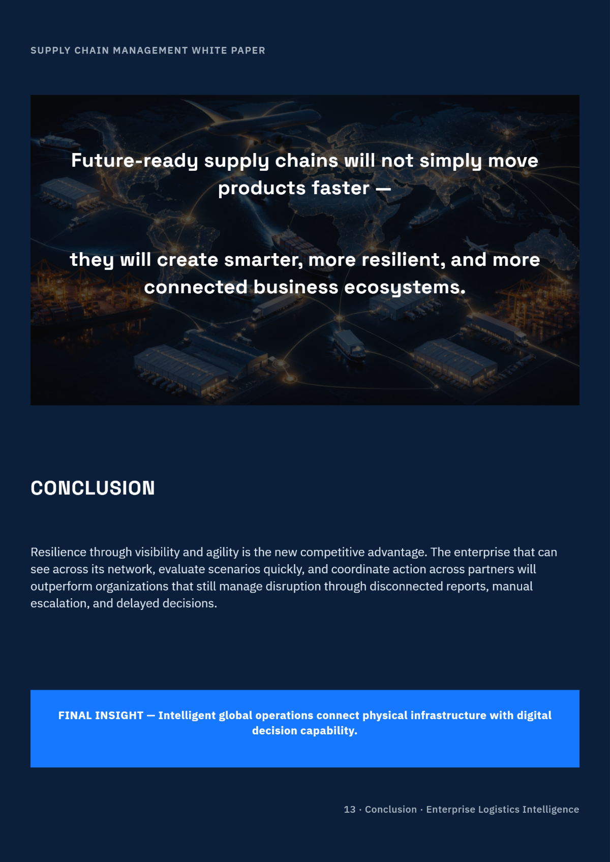 Free Supply Chain Management White Paper Template to Edit Online