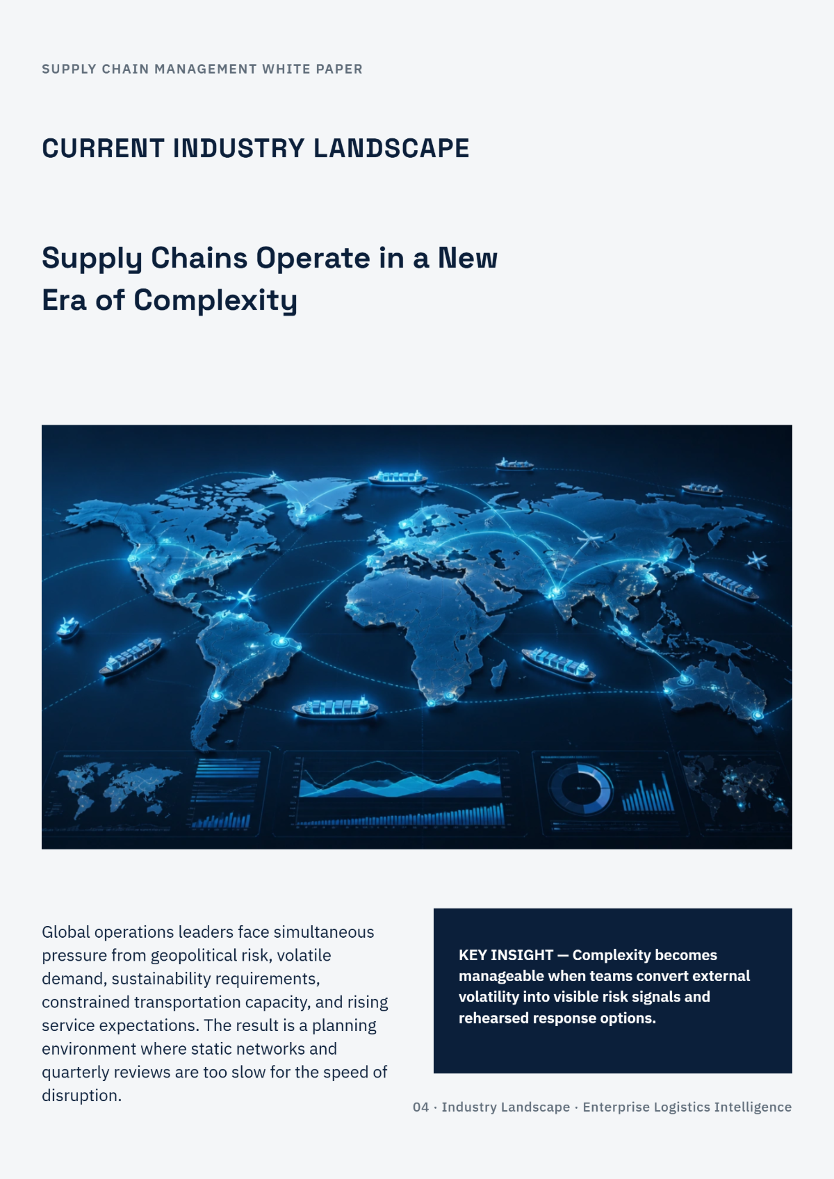 Free Supply Chain Management White Paper Template to Edit Online