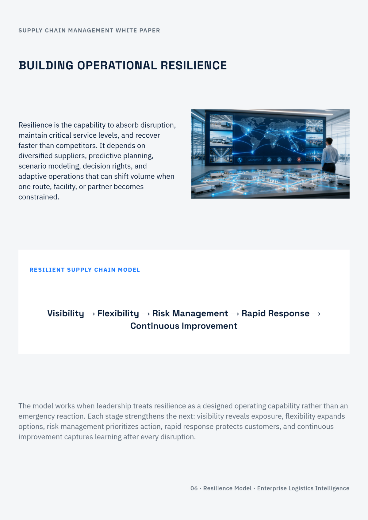 Free Supply Chain Management White Paper Template to Edit Online