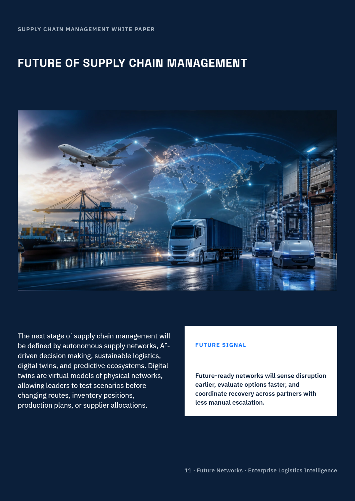 Free Supply Chain Management White Paper Template to Edit Online