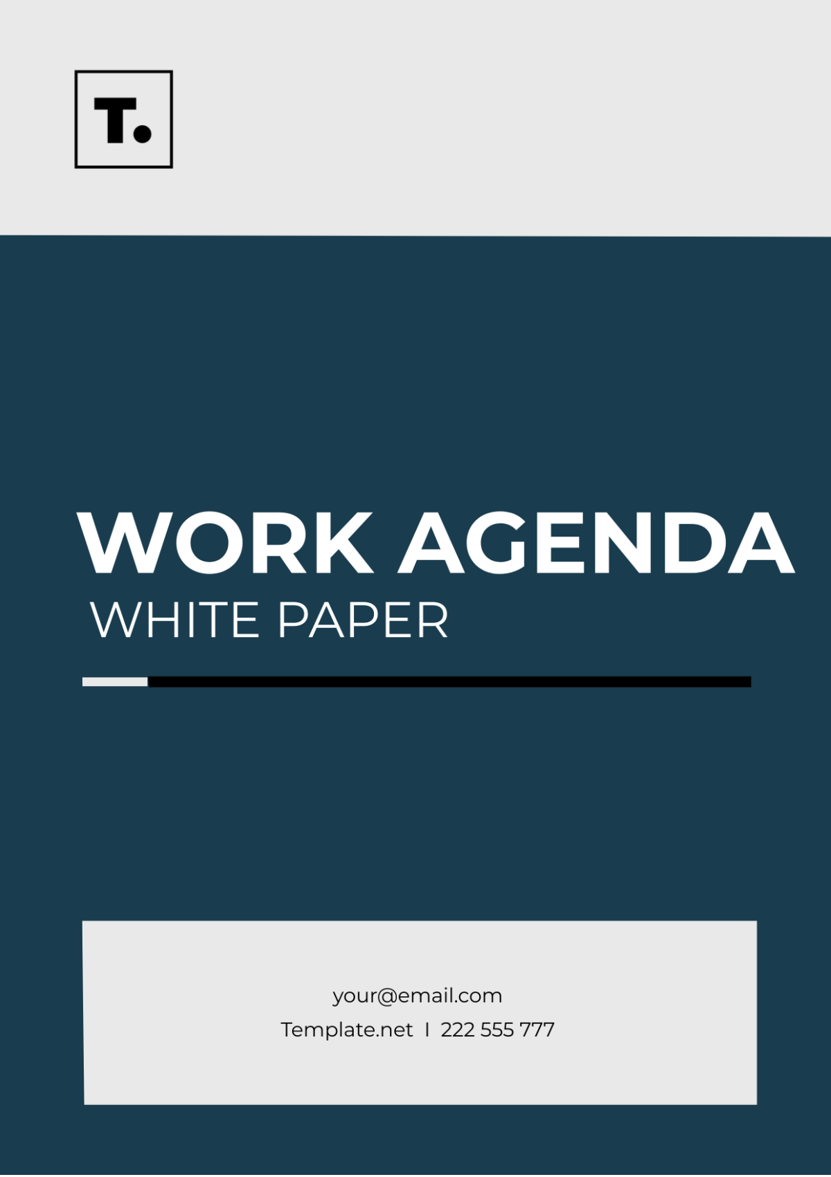 Work Agenda White Paper Template