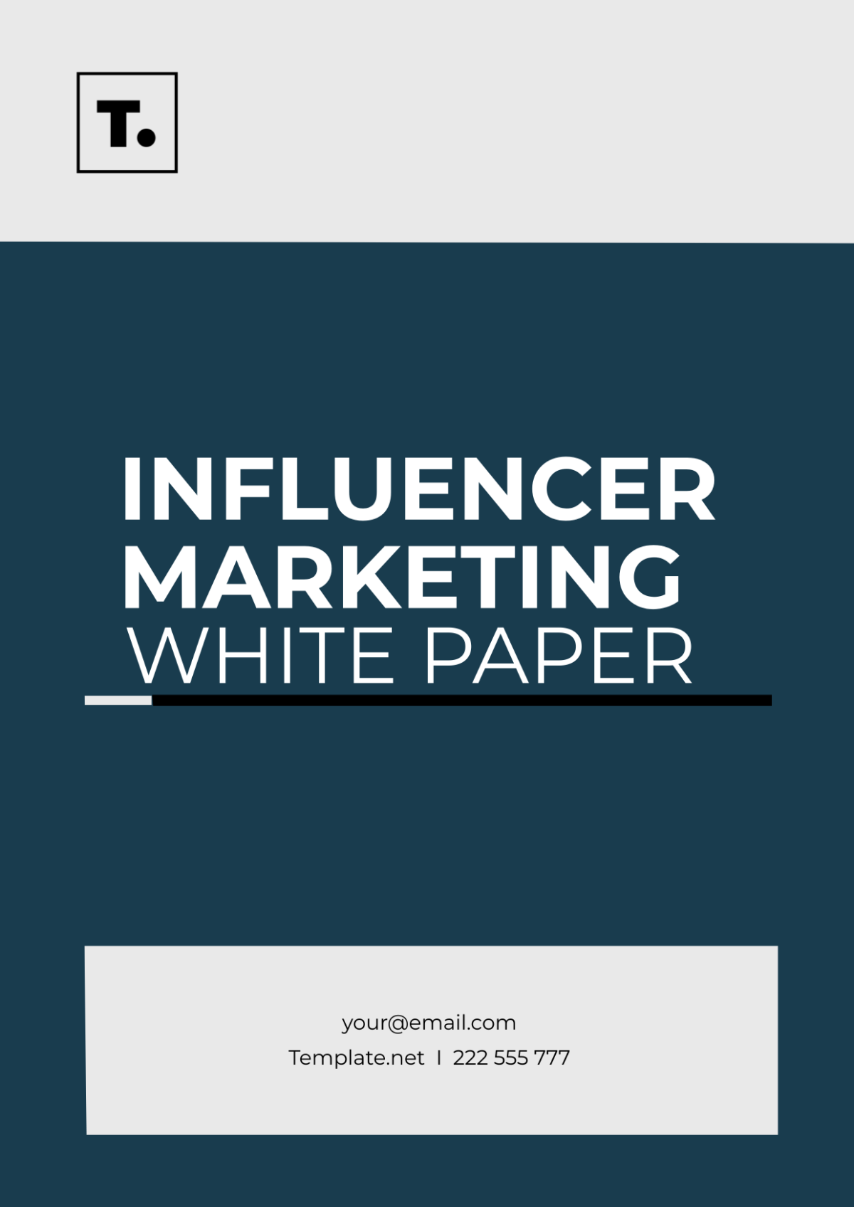 Influencer Marketing White Paper Template
