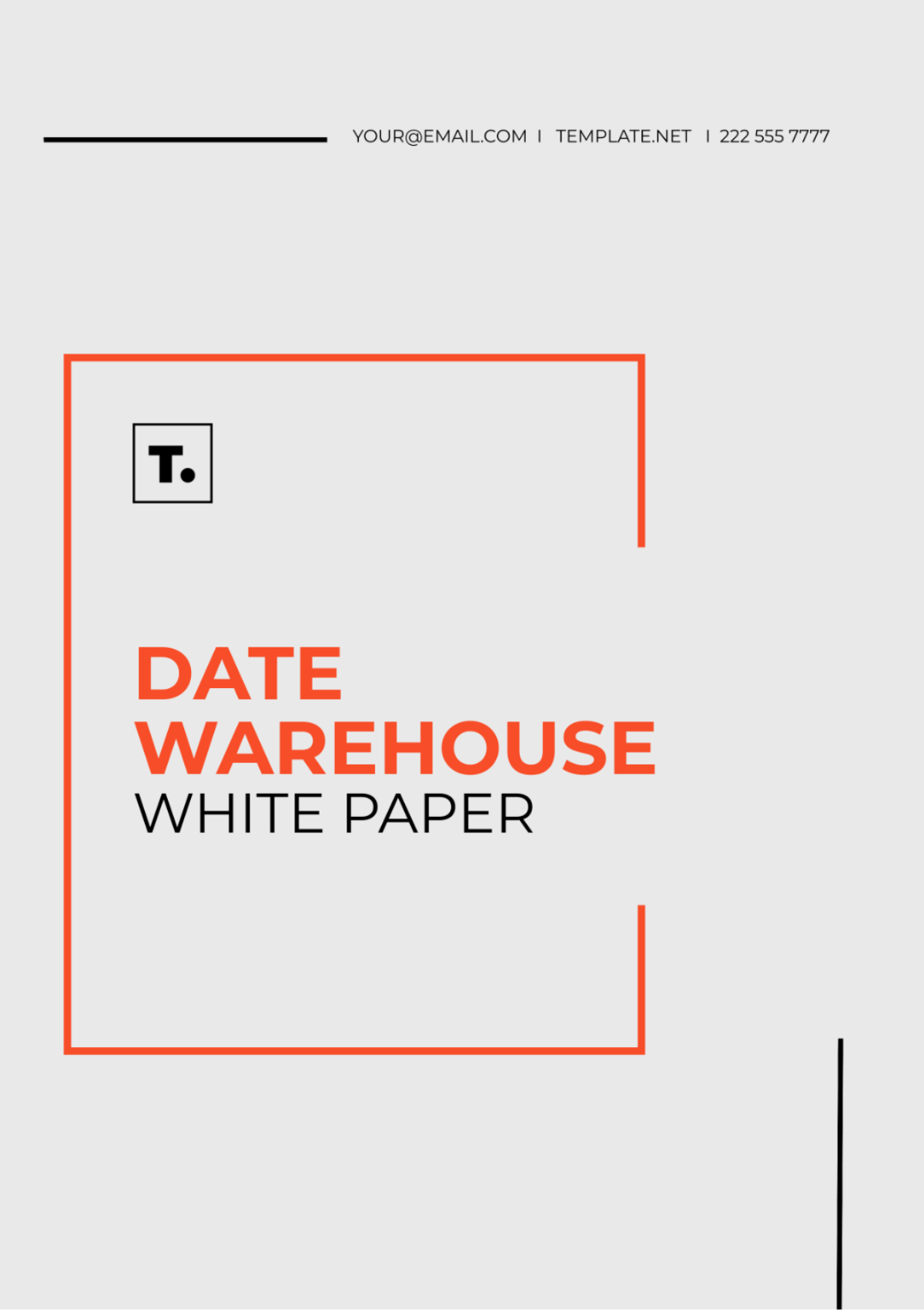 Data Warehouse White Paper Template