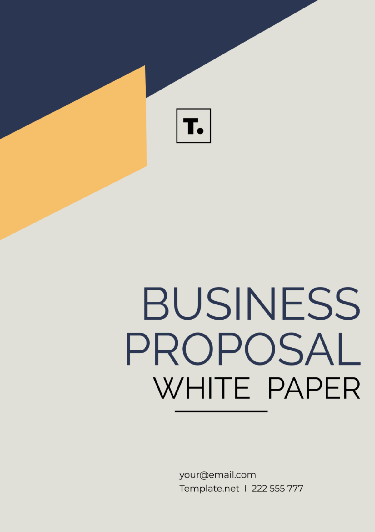 Business Proposal White Paper Template