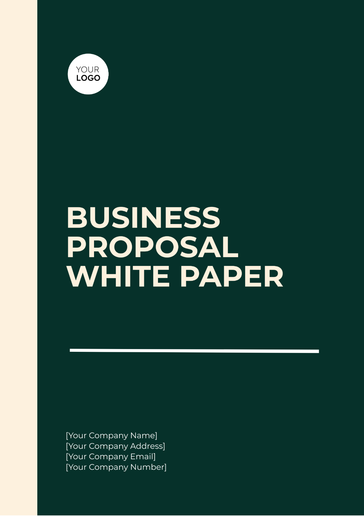 Business Proposal White Paper Template