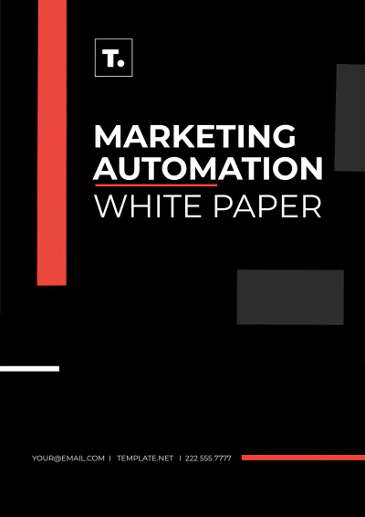 Free Marketing Automation White Paper Template to Edit Online