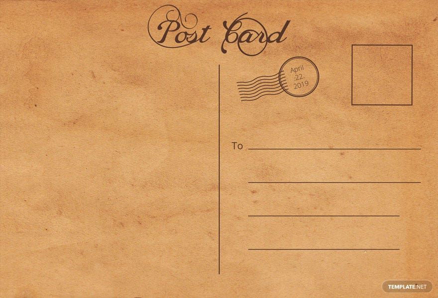 Postcard Template Illustrator