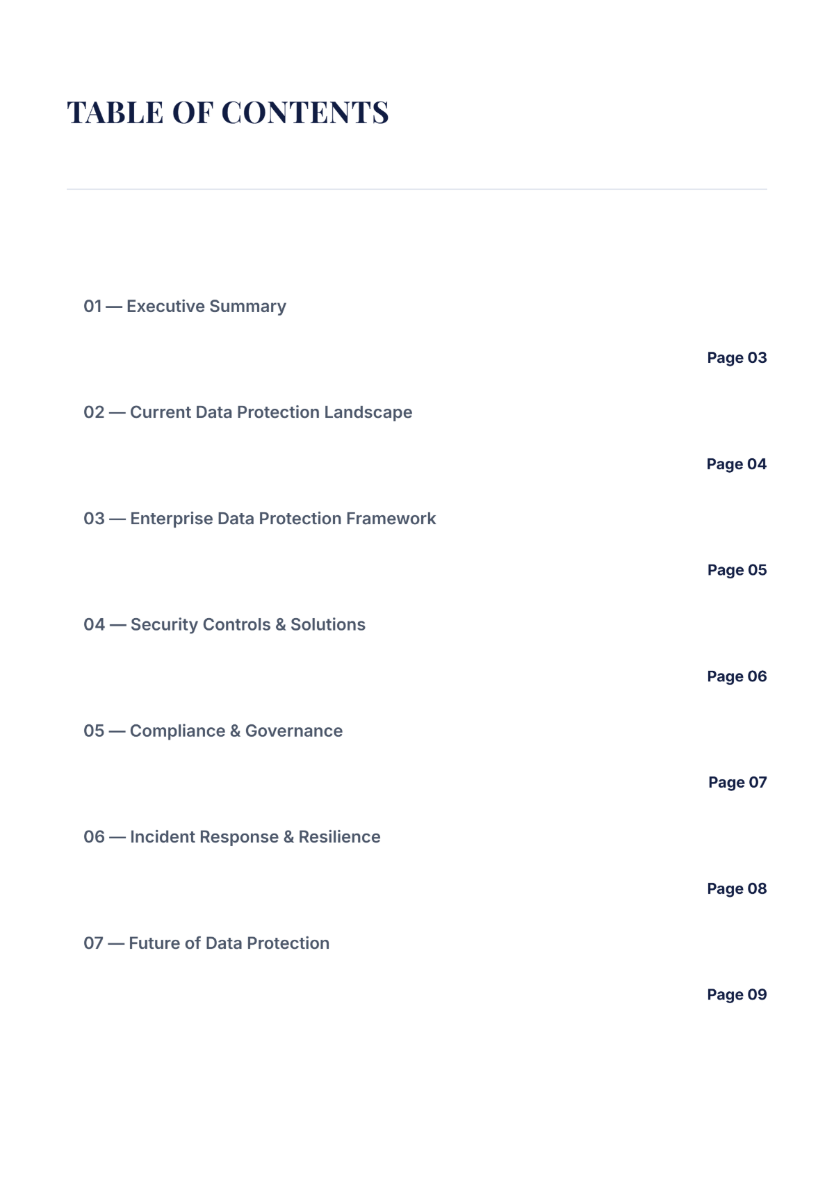 Free Data Protection White Paper Template to Edit Online