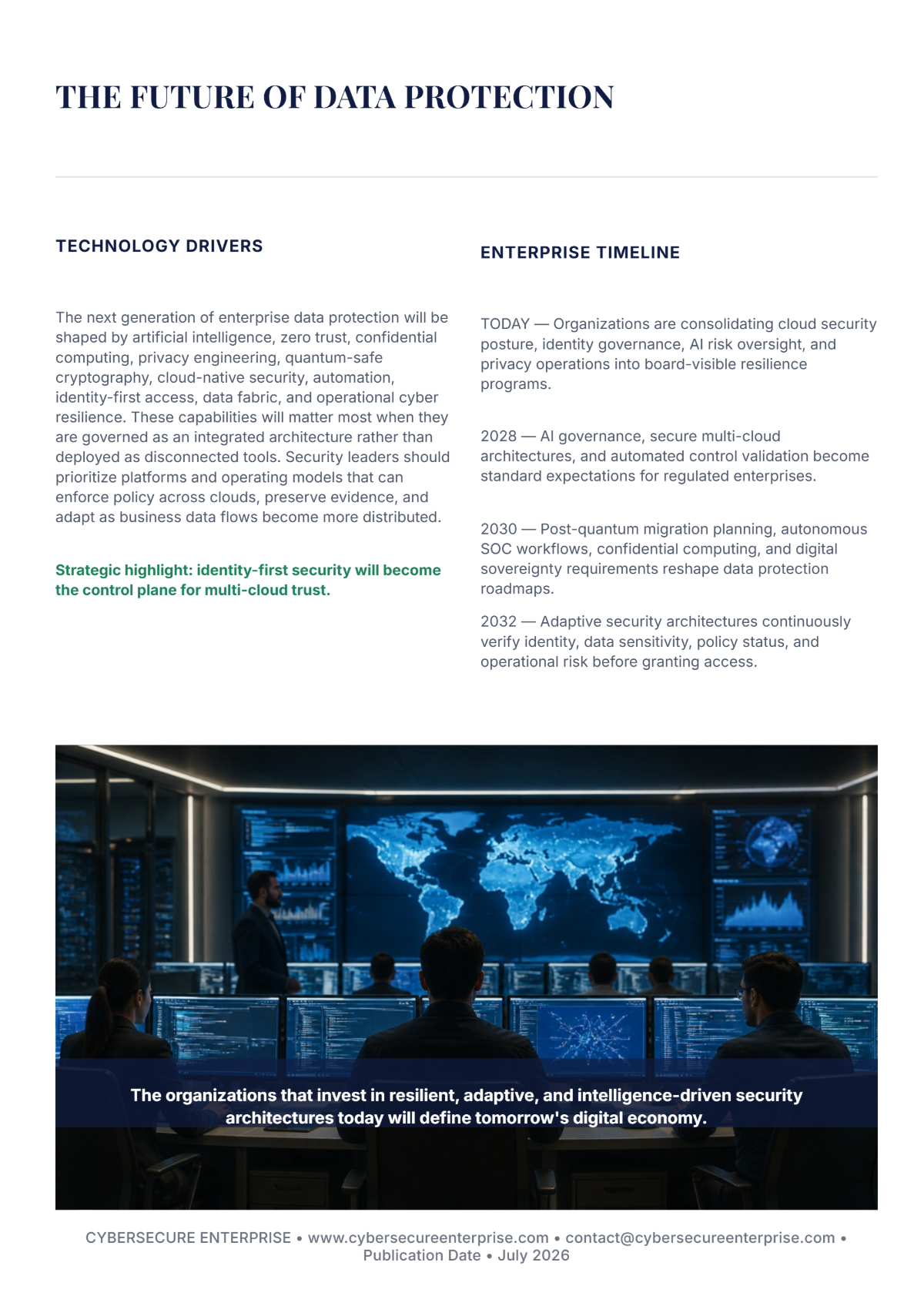Free Data Protection White Paper Template to Edit Online