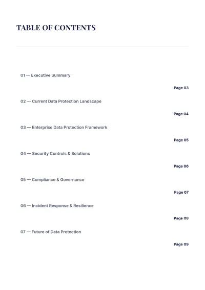 Free Data Protection White Paper Template to Edit Online