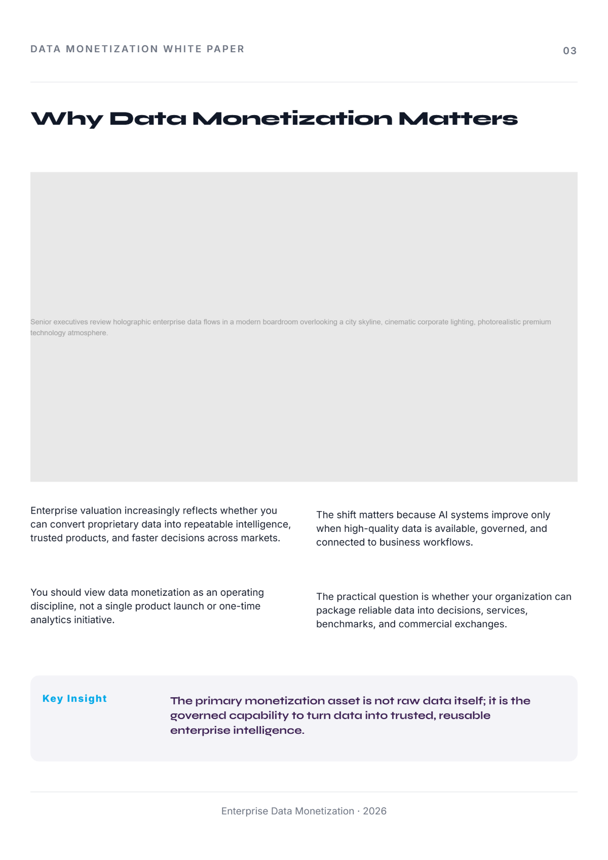 Free Data Monetization White Paper Template to Edit Online