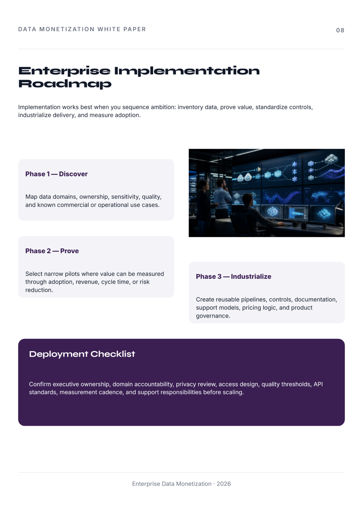 Free Data Monetization White Paper Template to Edit Online