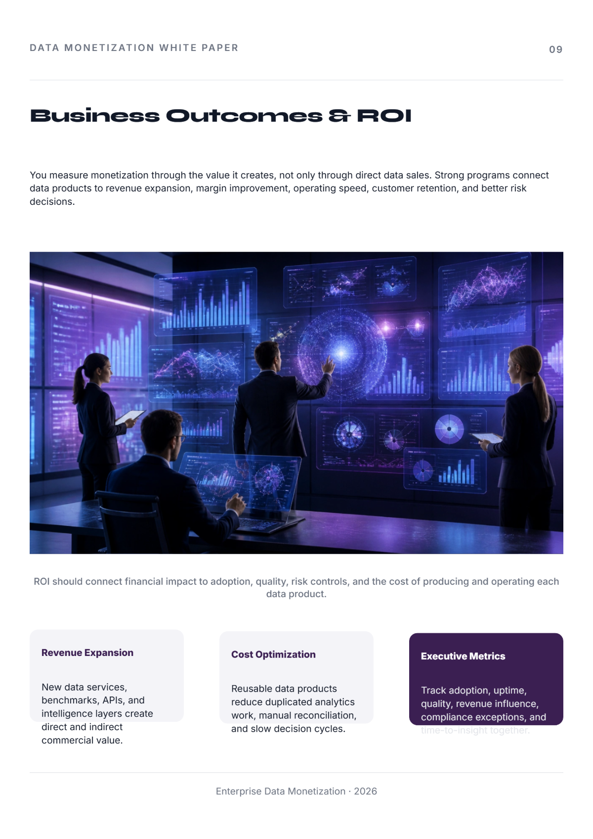 Free Data Monetization White Paper Template to Edit Online
