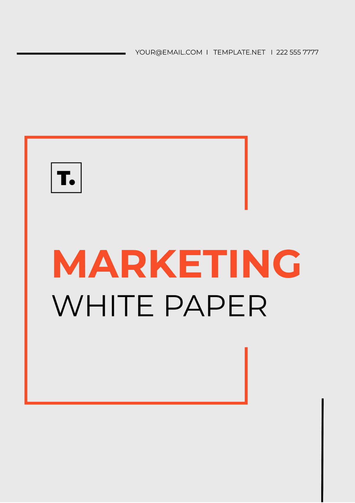Marketing White Paper Template