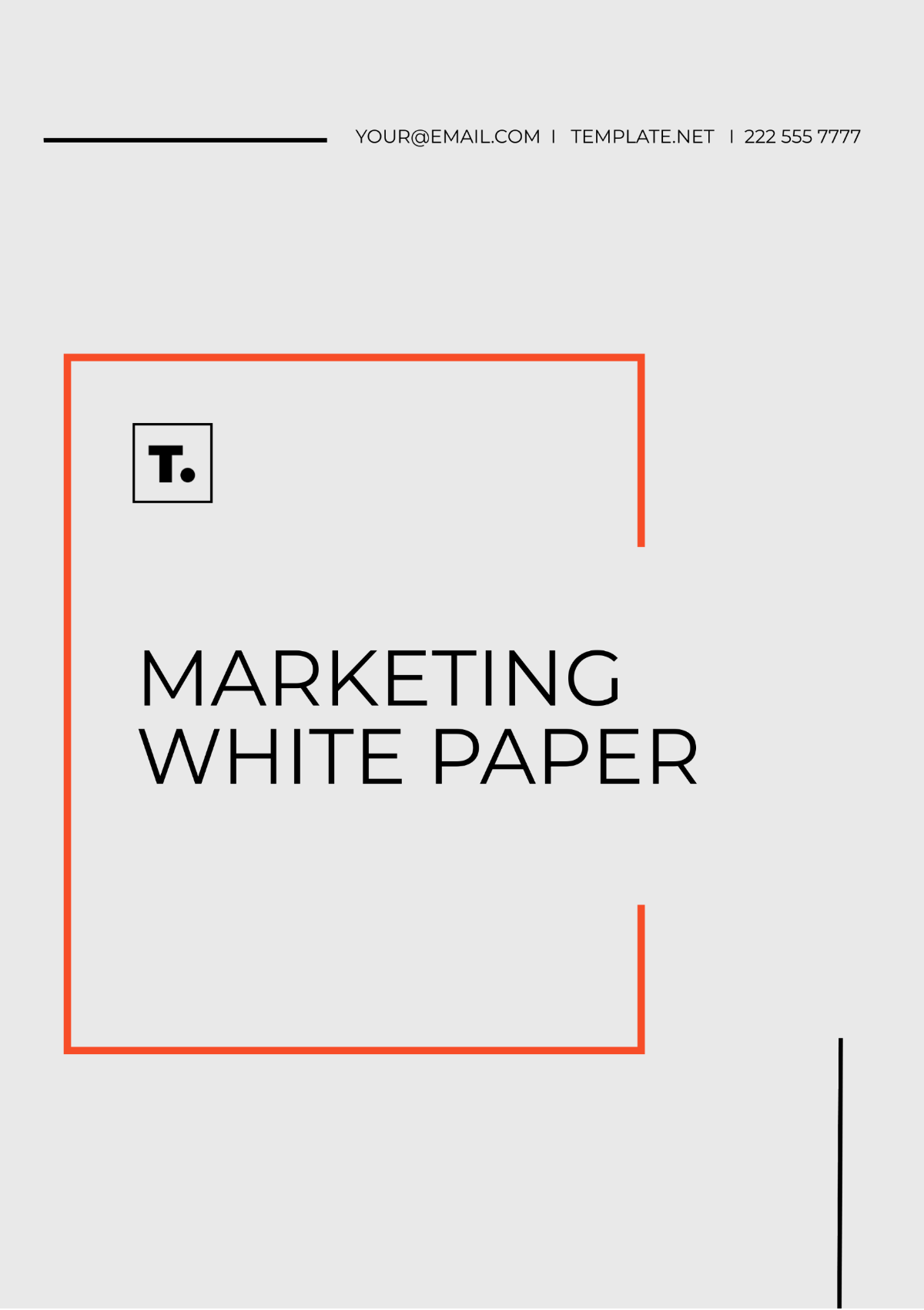 Marketing White Paper Template