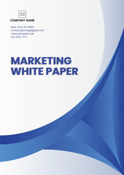 Free Marketing White Paper Template to Edit Online
