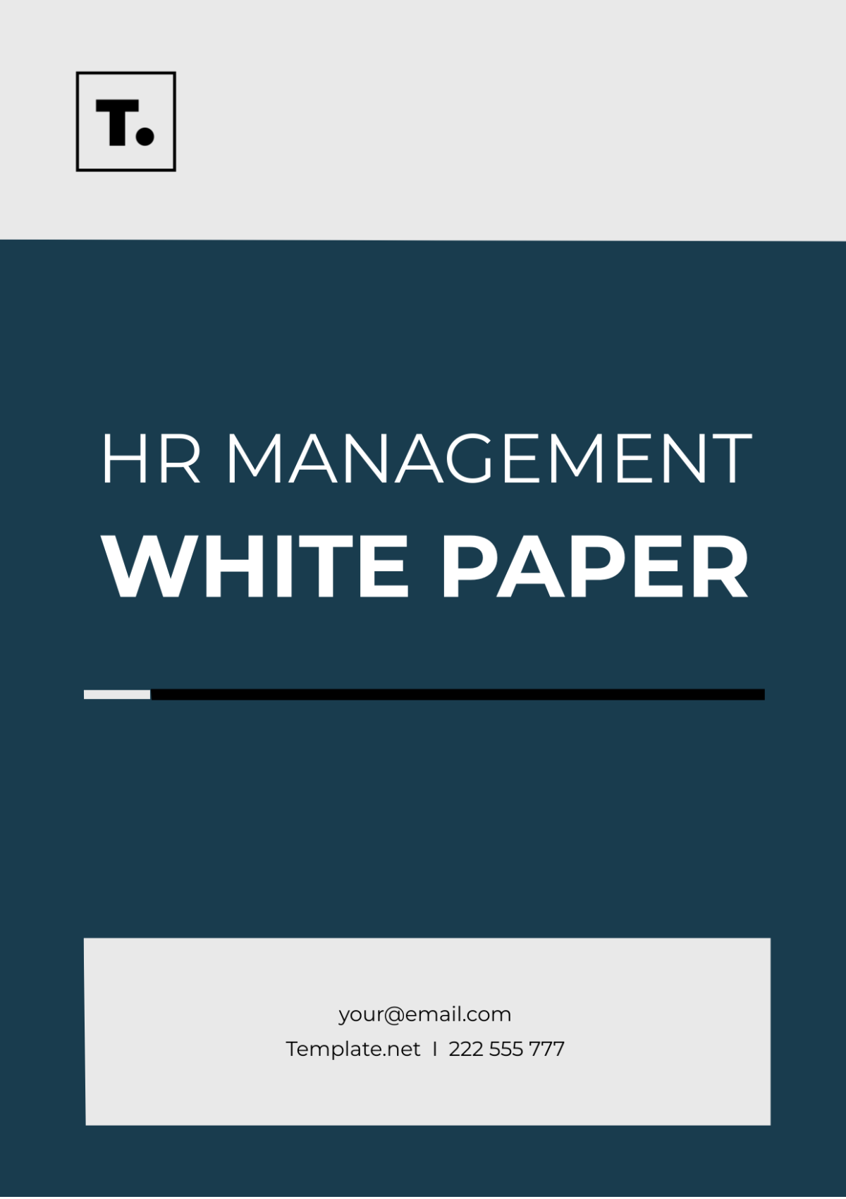 HR Management White Paper Template