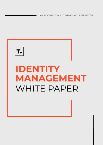 Free Identity Management White Paper Template to Edit Online