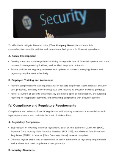 Free Financial Security White Paper Template to Edit Online