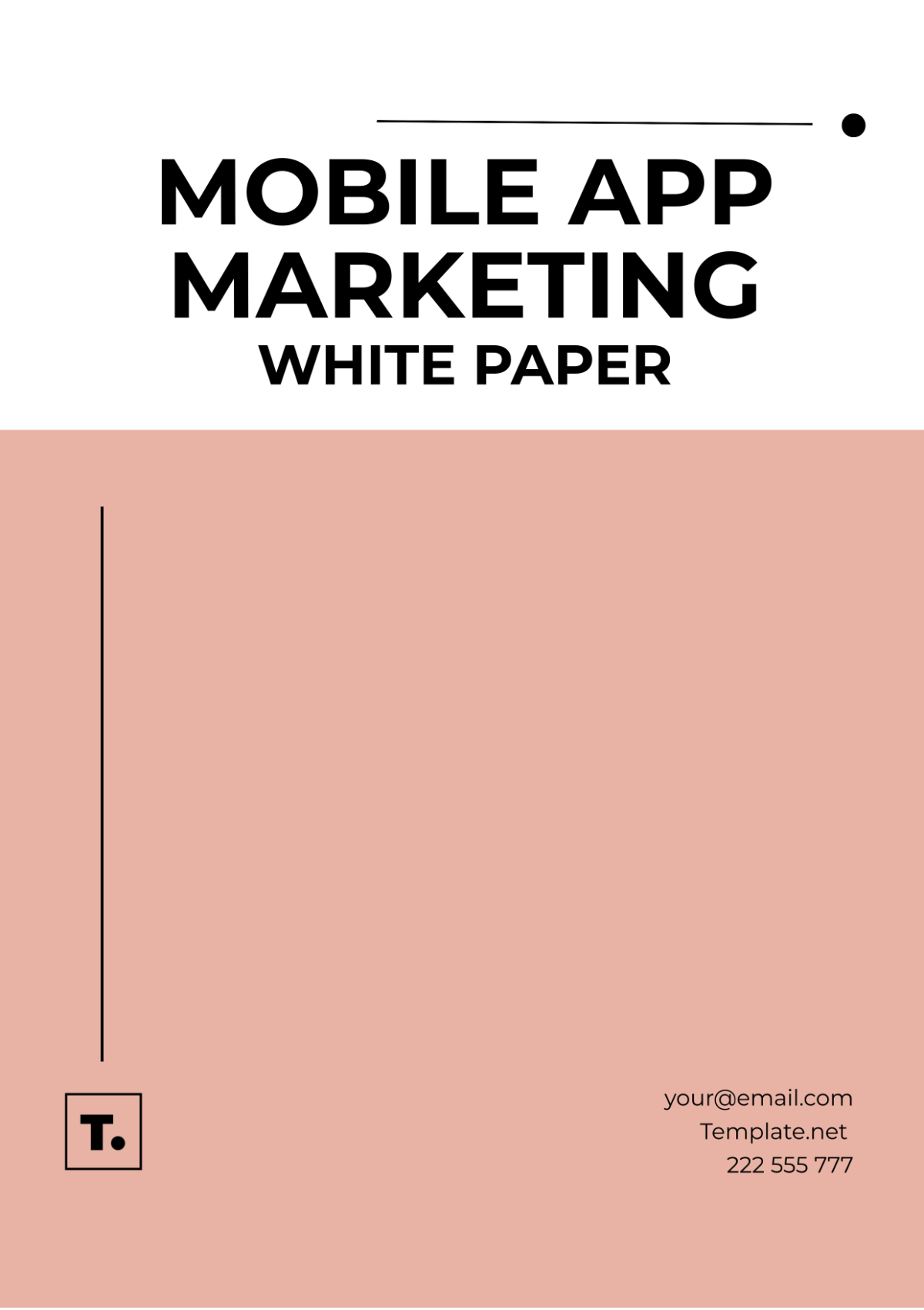 Mobile App Marketing White Paper Template