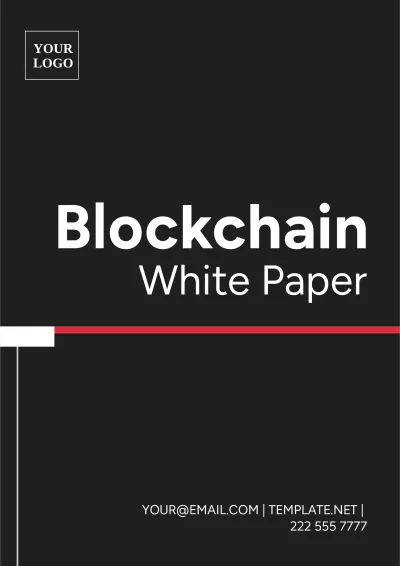 Free Blockchain White Paper Template to Edit Online