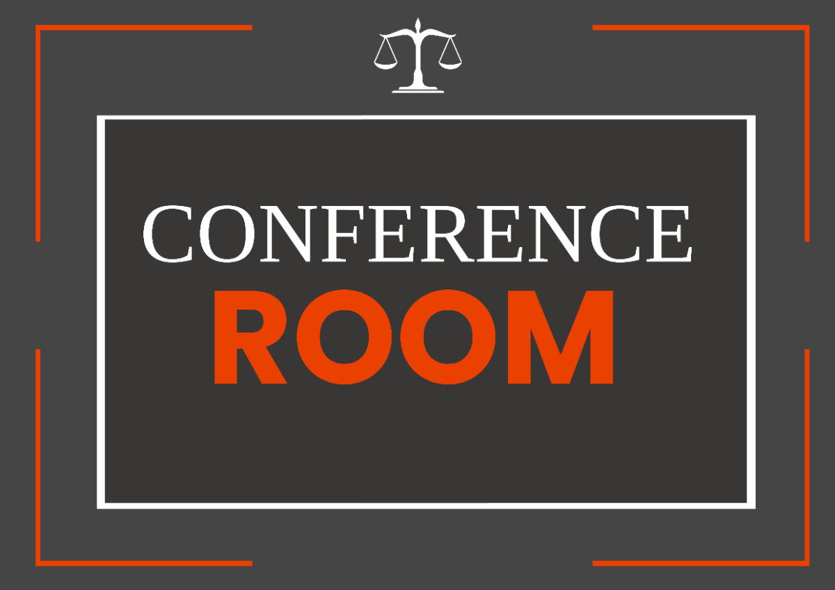 Free Law Firm Conference Room Signage Template