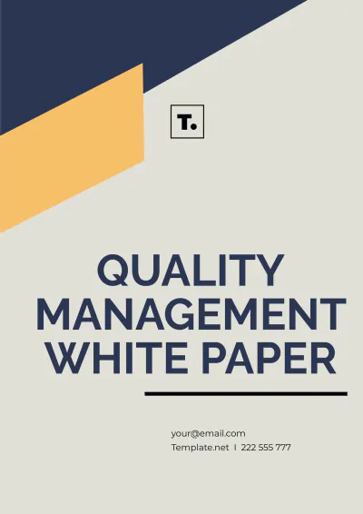 Free Quality Management White Paper Template to Edit Online