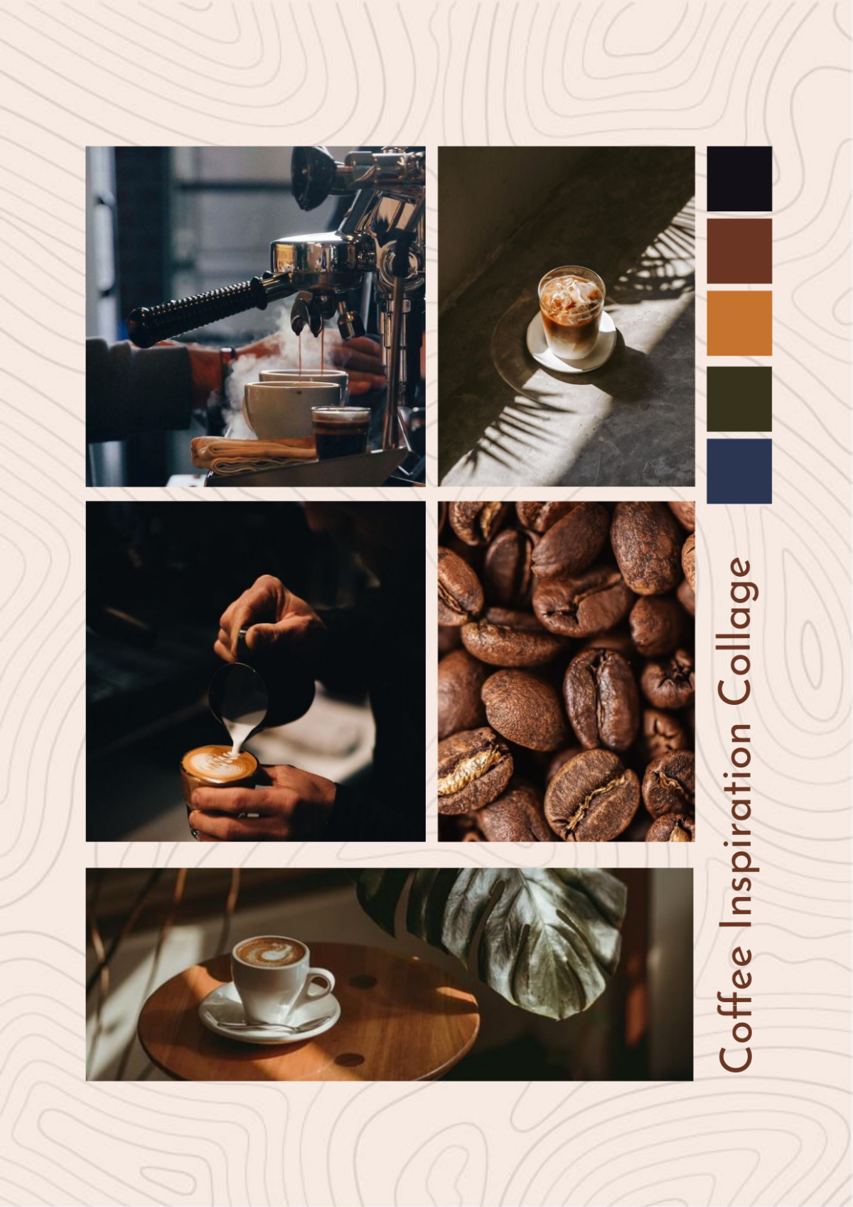 Free Coffee Inspiration Photo Collage Template
