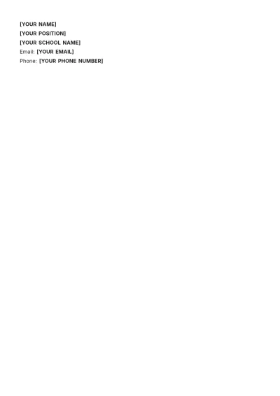 Free Teacher Roster Template to Edit Online