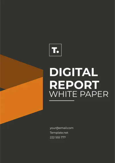 Free Digital Report White Paper Template to Edit Online