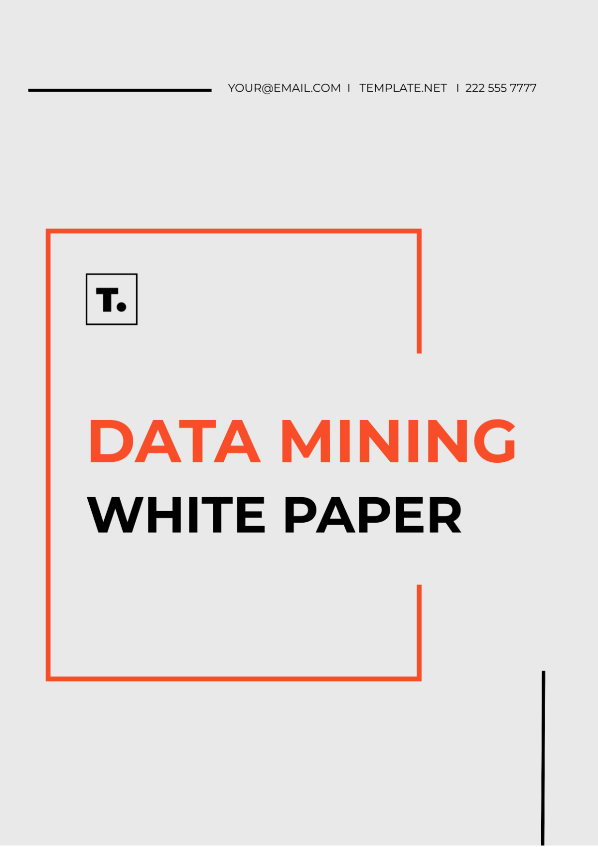 Data Mining White Paper Template