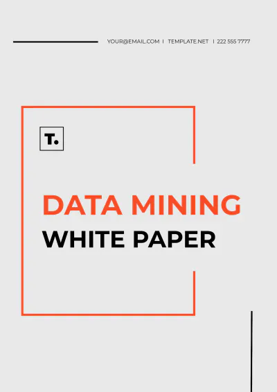 Free Data Mining White Paper Template to Edit Online