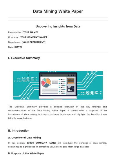 Free Data Mining White Paper Template to Edit Online