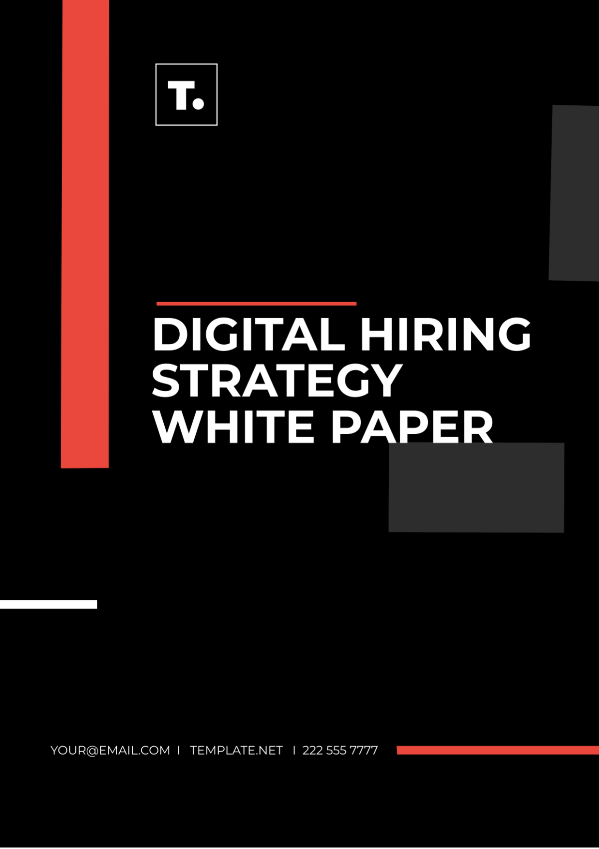 Digital Hiring Strategy White Paper Template