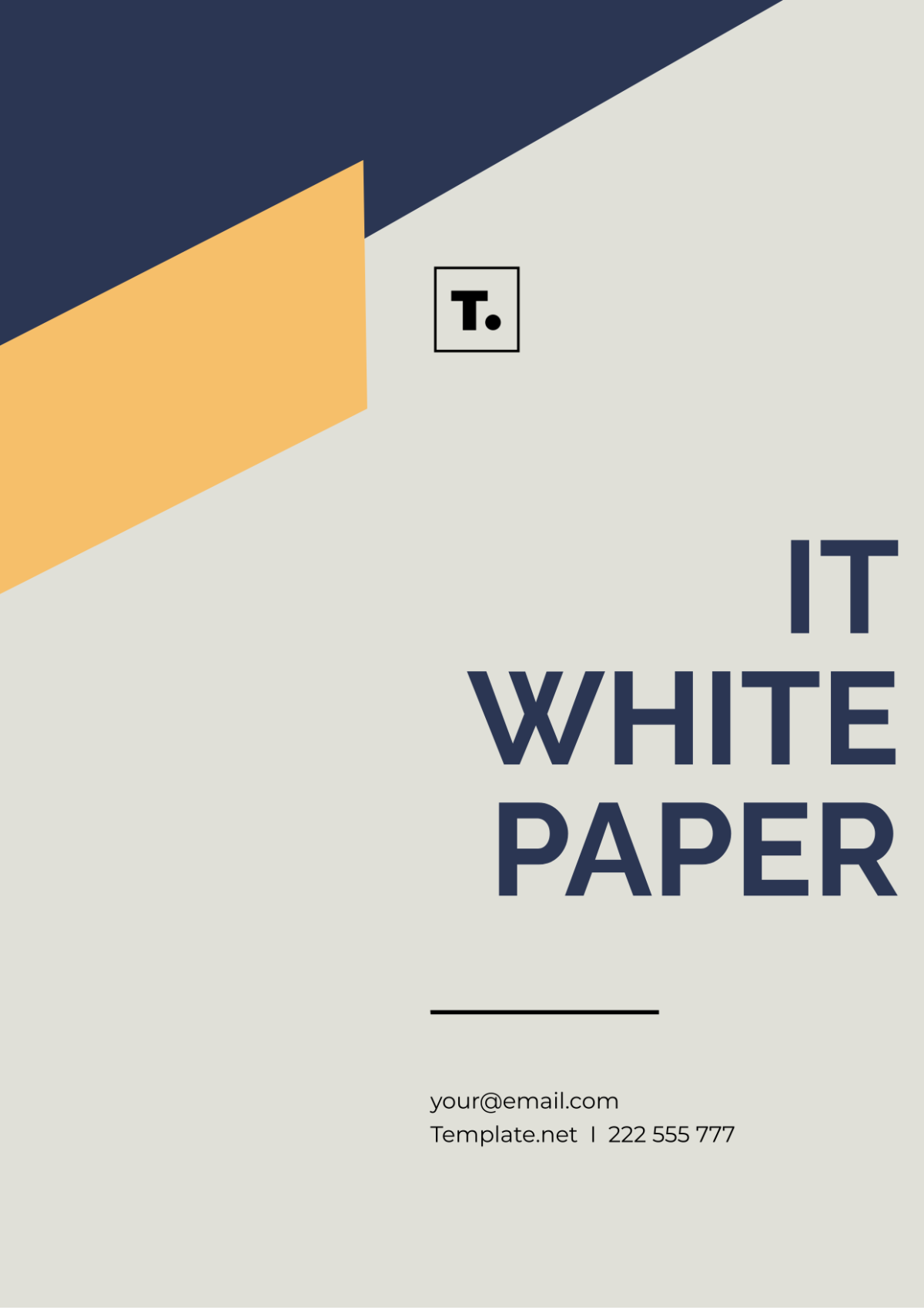 IT White Paper Template