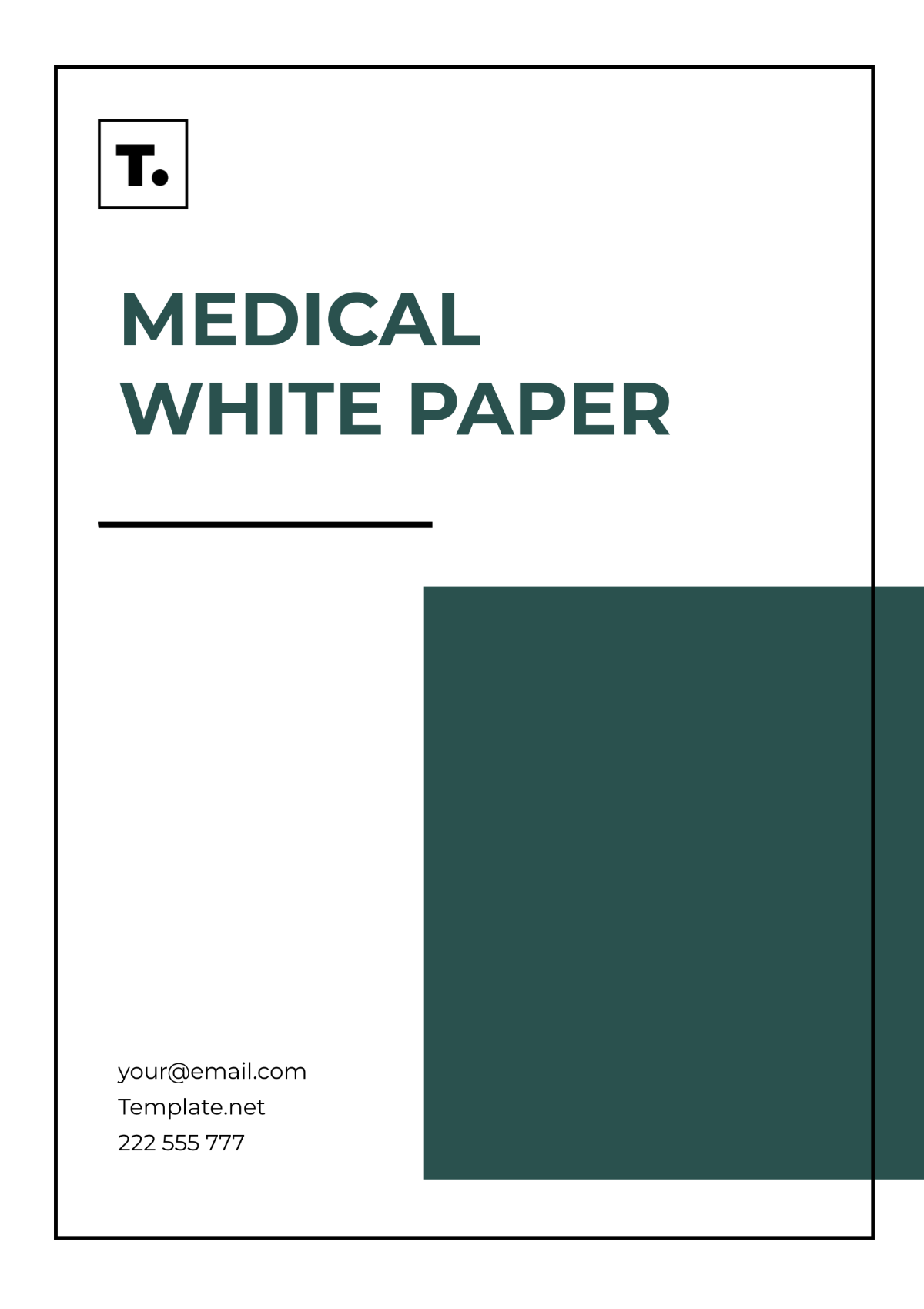 Medical White Paper Template