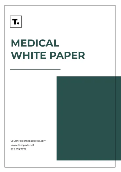 Free Medical White Paper Template to Edit Online