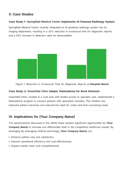 Free Medical White Paper Template to Edit Online