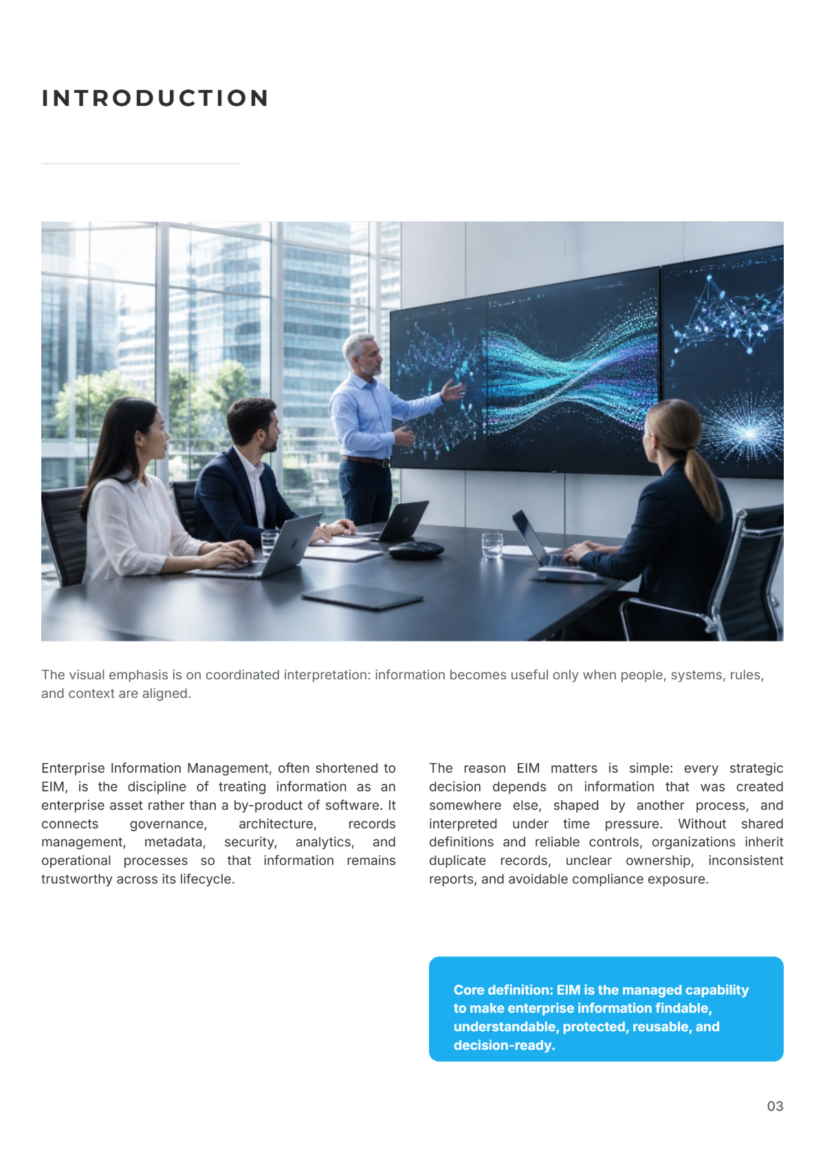 Free Information Management White Paper Template to Edit Online