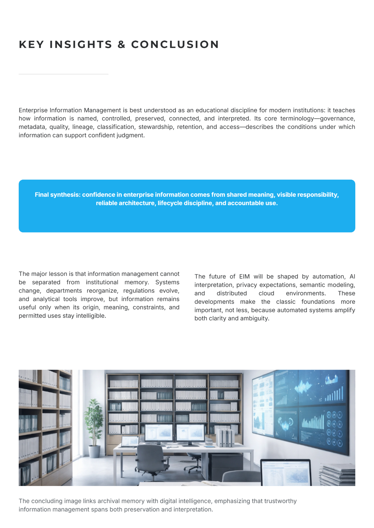 Free Information Management White Paper Template to Edit Online