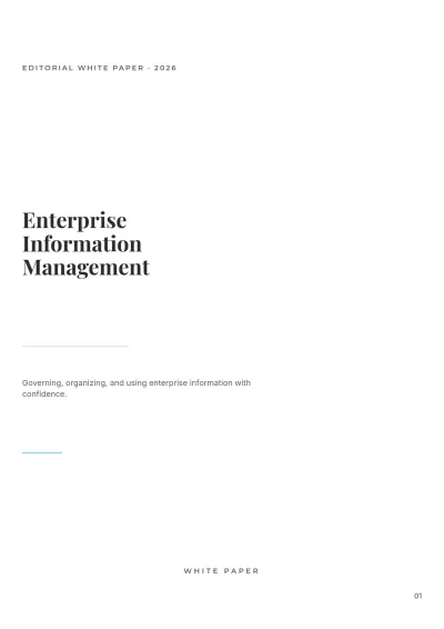Free Information Management White Paper Template to Edit Online