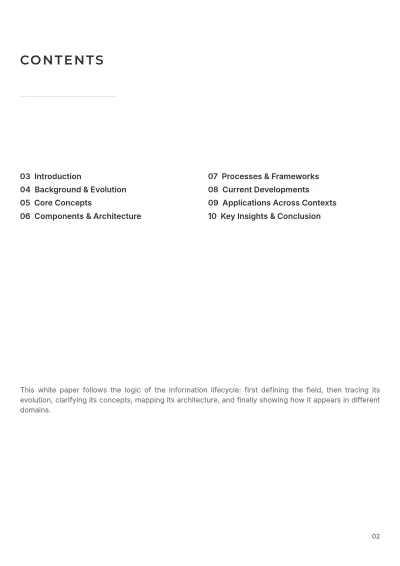 Free Information Management White Paper Template to Edit Online